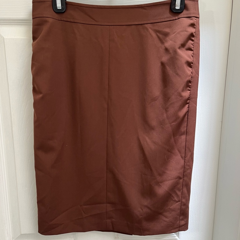 BCBGMAXAZRIA Size 4 Chocolate Brown Pencil Skirt